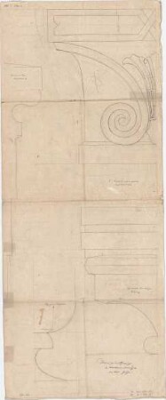 Voit, August von; Kirchheimbolanden; Synagoge - Profile (Schnitte)