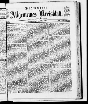 Dortmunder allgemeines Kreisblatt. 1857-1859