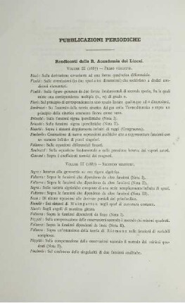 Pubblicazioni periodiche.