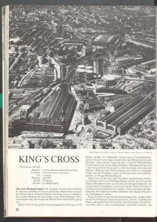 Beispiel Verkehr: King's Cross