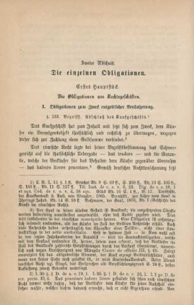 Zweiter Abschnitt. Die einzelnen Obligationen