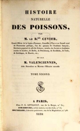 Histoire naturelle des poissons, 2