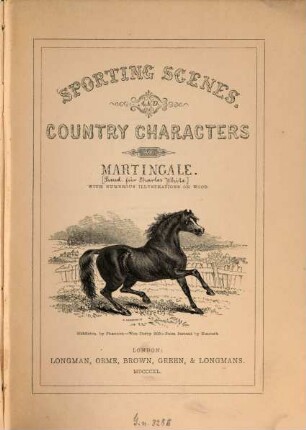 Sporting scenes and country characters