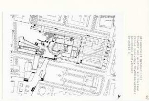 Theater und Zentrum Alt-Lietzow, Berlin-Charlottenburg (Diplomarbeit bei Willy Kreuer): Grundriss Niveau + 12.5