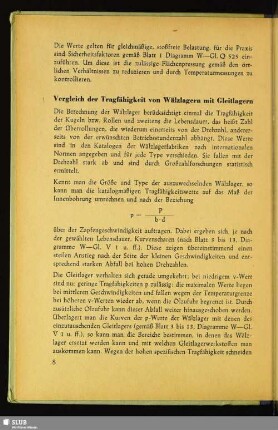 Vergleich der Tragfähigkeit von Wälzlagern mit Gleitlagern