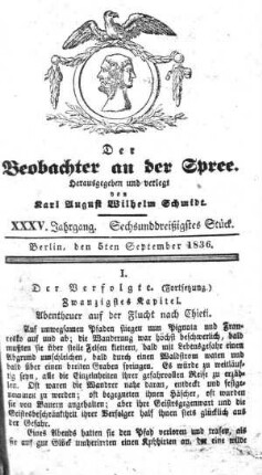 36. Stueck, 5. September 1836