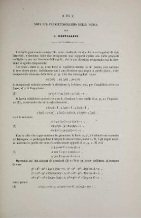 Nota sul prallelogrmmo delle forze.