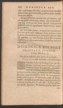 Dominica XII. Post Trinitatis ...