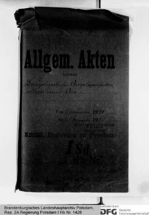Bestimmungen über die Feuer- und Baupolizei in den Städten. Baupolizeiordnungen
