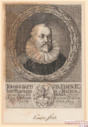 Johann Baptista Eisen, Jurisconsultus; geb. 1564; gest. 1629