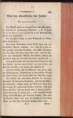 Von den Krankheiten des Halses