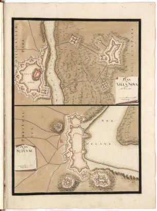 Plan de Vila Nova avec ses Environs