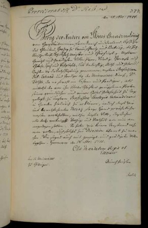 Berufung des außerordentlichen Professors der Philosophie Förtsch zum außerordentlichen Professor der Theologie.
