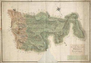 Topographischer Plan über den im Oberamt Mahlberg liegenden Bann Oberweier und Heiligenzell