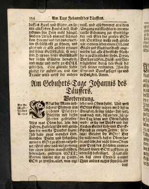 954-975, Am Gebuhrts-Tage Johannis des Taeuffers