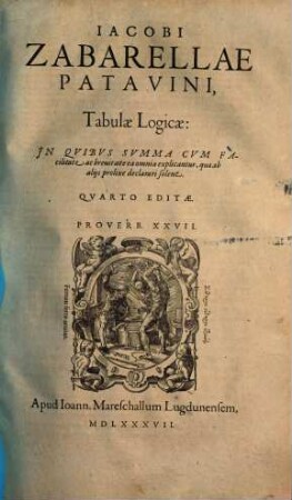 Opera, 3. Tabulae logicae