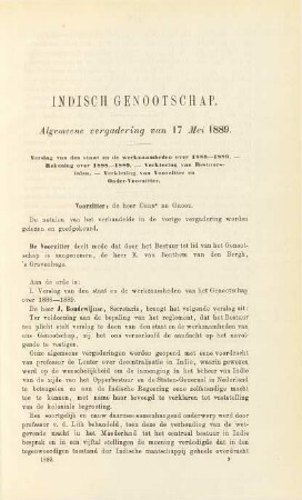 Algemeene vergadering van 17 Mei 1889