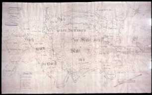 Geometrischer Plan über den Kondominats Weiler-Burgau zur Reichsherrschaft Gundelfingen gehörig