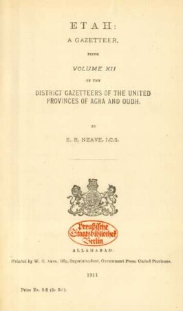 Vol. 12: Etah : a gazetteer
