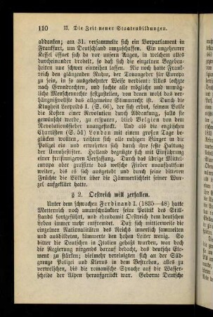 110-119, § 2. Oestreich will zerfallen