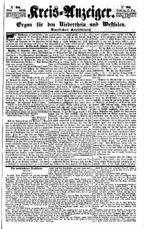 Kreisanzeiger. 1858-1865