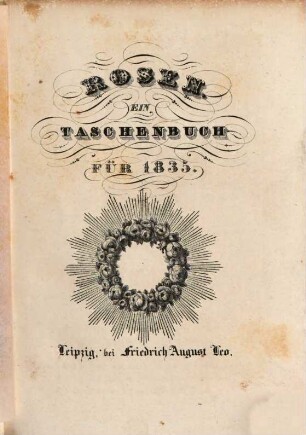 Rosen : ein Taschenbuch. 1835