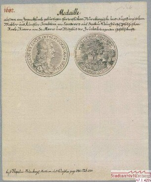 Medaille auf Joachim Sandrart