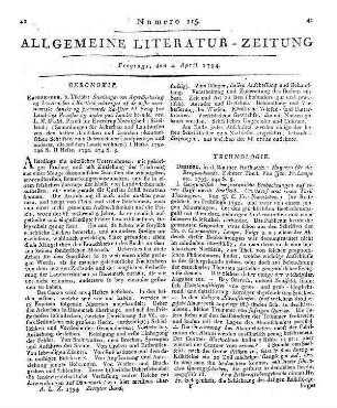 Magazin für die Bergbaukunde. T. 10. Von Joh. Fr. Lempe ... Dresden: Walther 1793