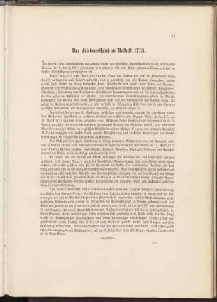 Der Friedensschluß zu Rastatt 1713.