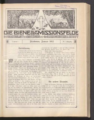 Nummer 1. Januar 1912