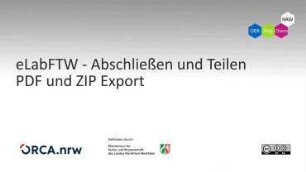 eLabFTW: Experimente Abschließen und Teilen - PDF und ZIP Export