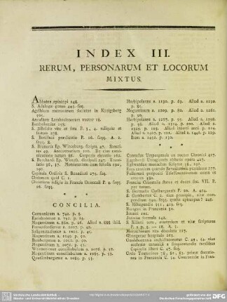 Index III. Rerum, Personarum Et Locorum Mixtus