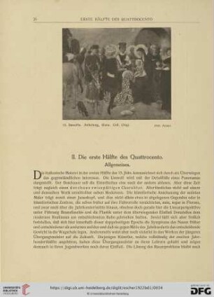 II. Die erste Hälfte des Quattrocento