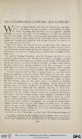 Die graphischen Gewerbe der Schweiz