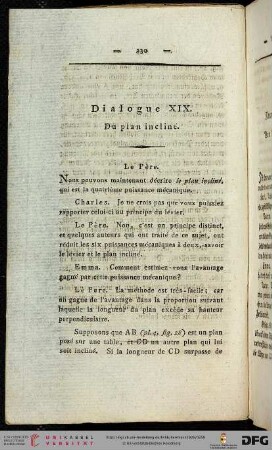 Dialogue XIX / Neunzehntes Gespräch