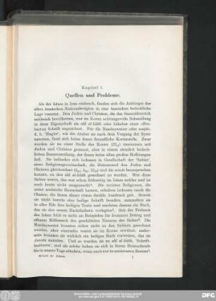 Kapitel 1. Quellen und Probleme.