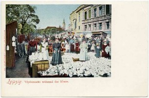 Leipzig. Töpfermarkt während der Messe