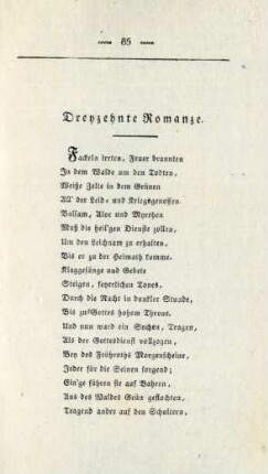Dreyzehnte Romanze