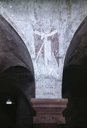 Nördliches Gewölbefeld: Sitzender Erzbischof