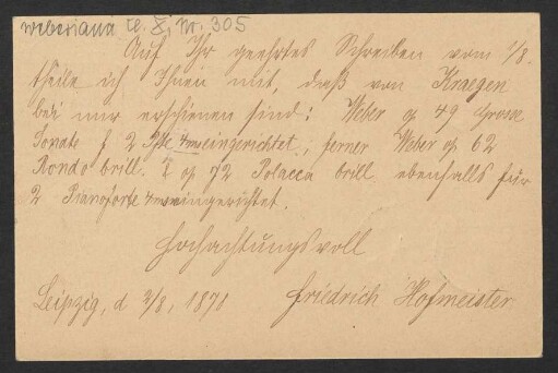 Brief an Friedrich Wilhelm Jähns : 02.08.1878