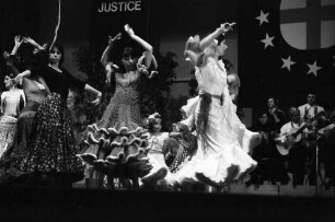 Freiburg: Stadthalle; Europafestival, spanische Tanzgruppe