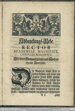 Abdanckungs-Rede