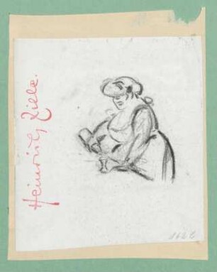 Frau am Tresen
