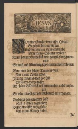 Von innen Furcht/ von aussen Quaal! [...]