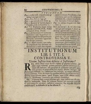 Institutionum Lib. I.