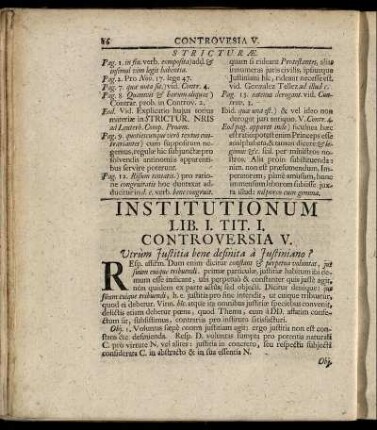 Institutionum Lib. I.