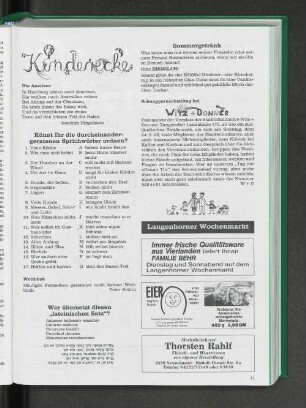 Schnuppernachmittag bei Witz + Donner