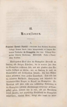 615-630 [Rezension] Francisci Xaveri Patritii de Evangeliis