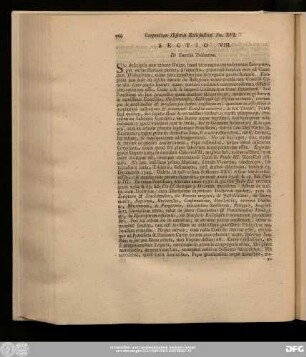 Sectio VIII. De Concilio Tridentino.