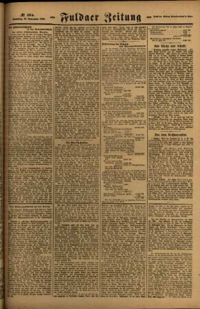 Zweite Ausgabe vom Samstag, den 13. November 1920.